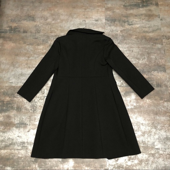 ModCloth Jovonna Premier Black Scallop Coat UK 10 - Picture 4 of 8